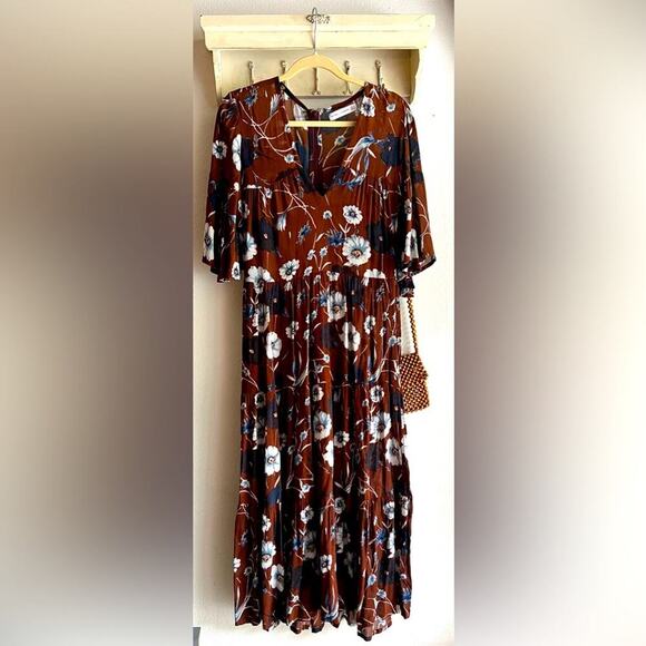 NWOT FAITHFUL THE BRAND Marie-Louise Midi Dress - Picture 2 of 4